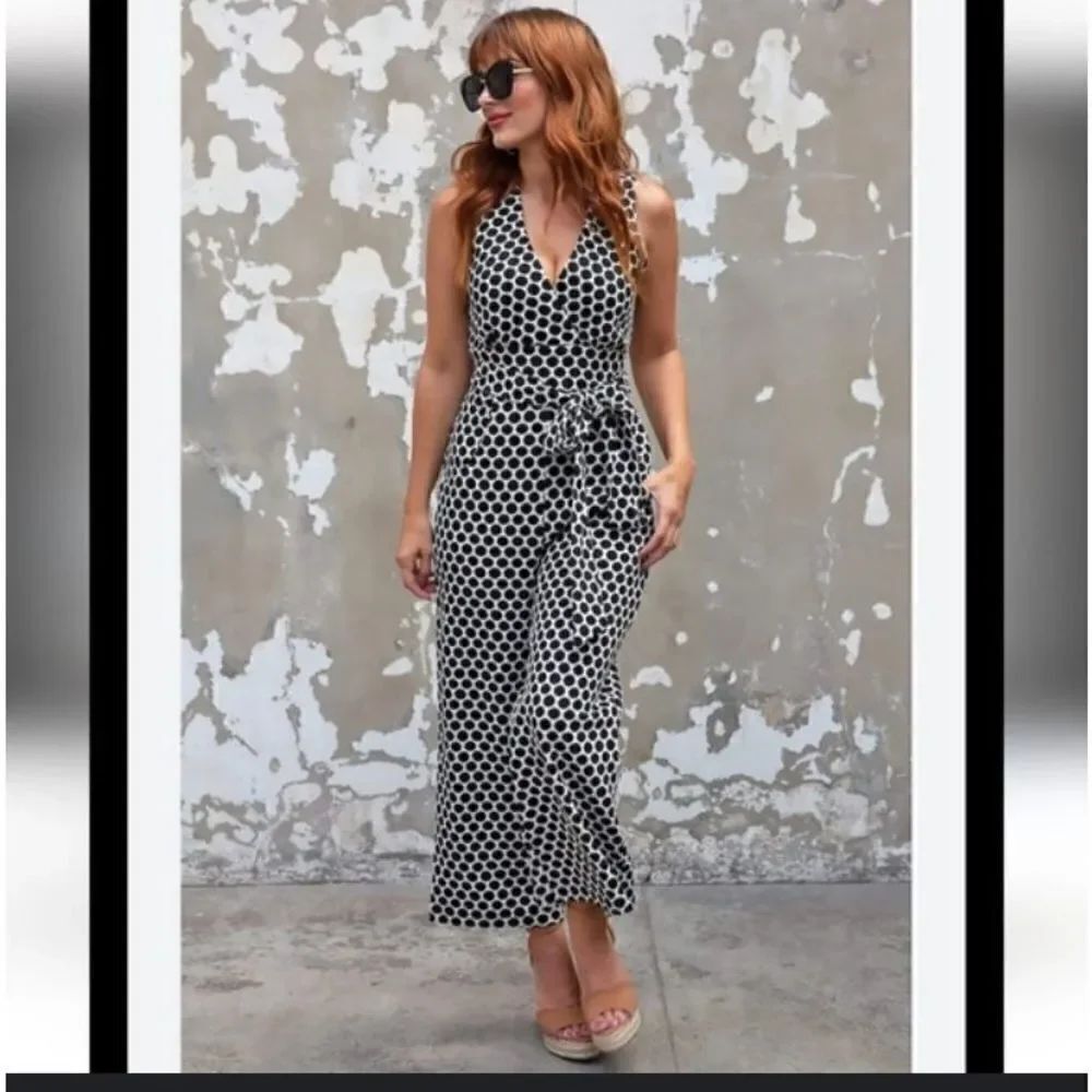 Anthropologie Eva Franco Masha Abstract Knit Jumpsuit